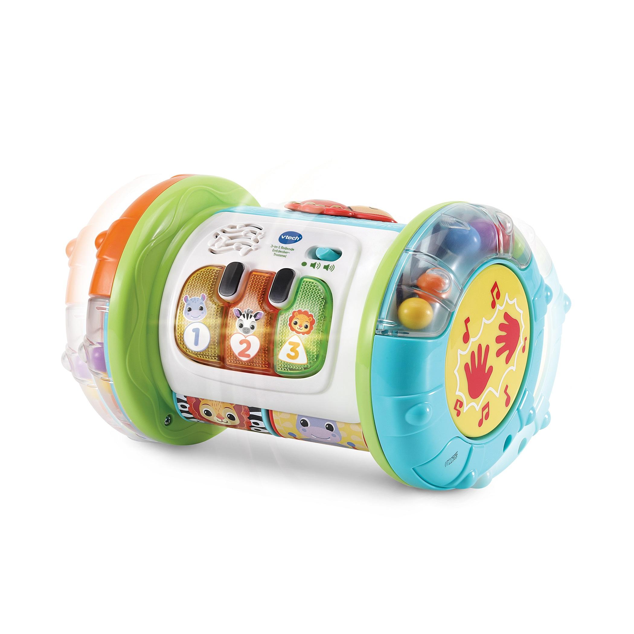 VTech - Baby - 3-in-1 Rollende Entdecker-Trommel