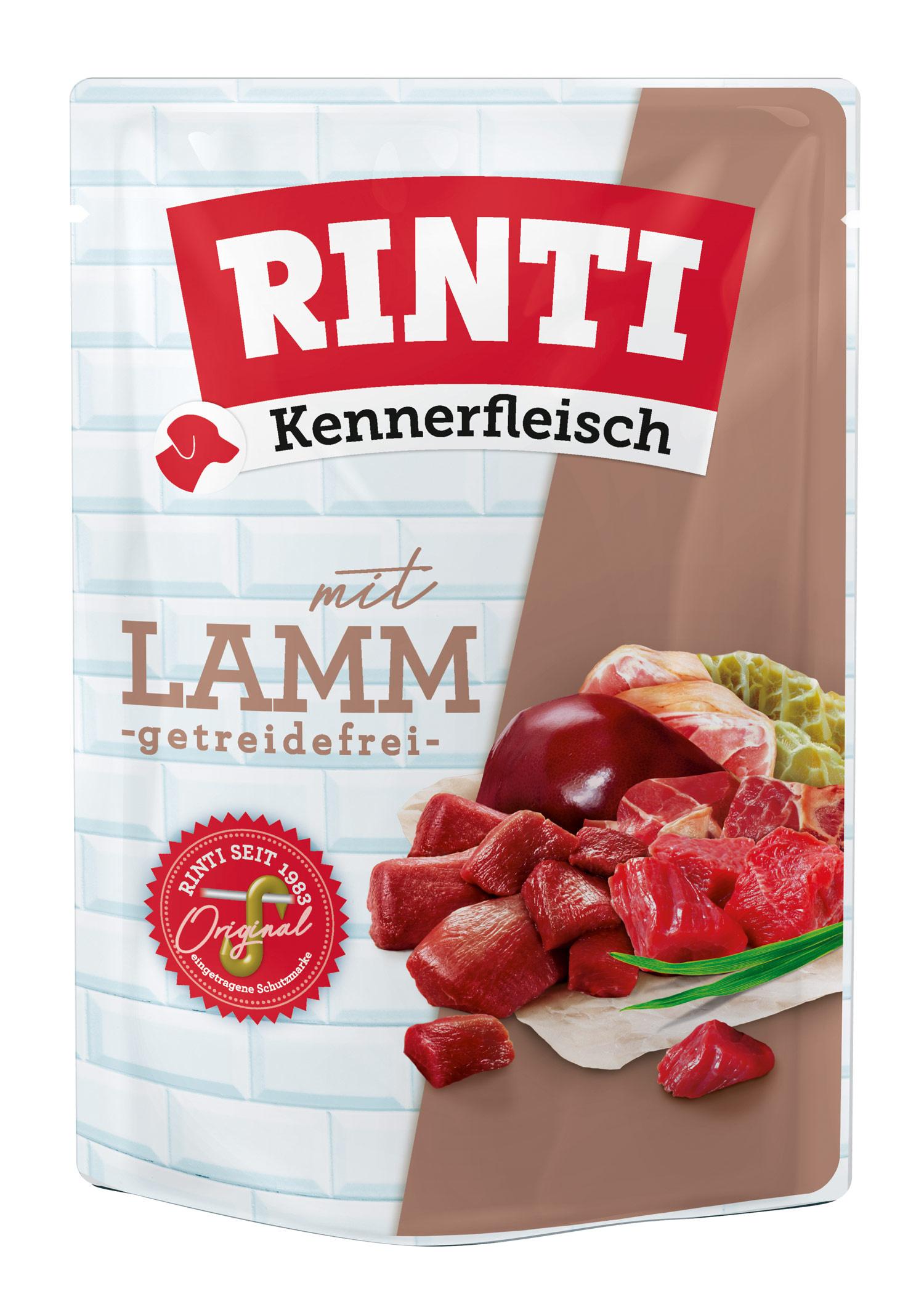 RINTI Hundenassfutter Lamm Pouch