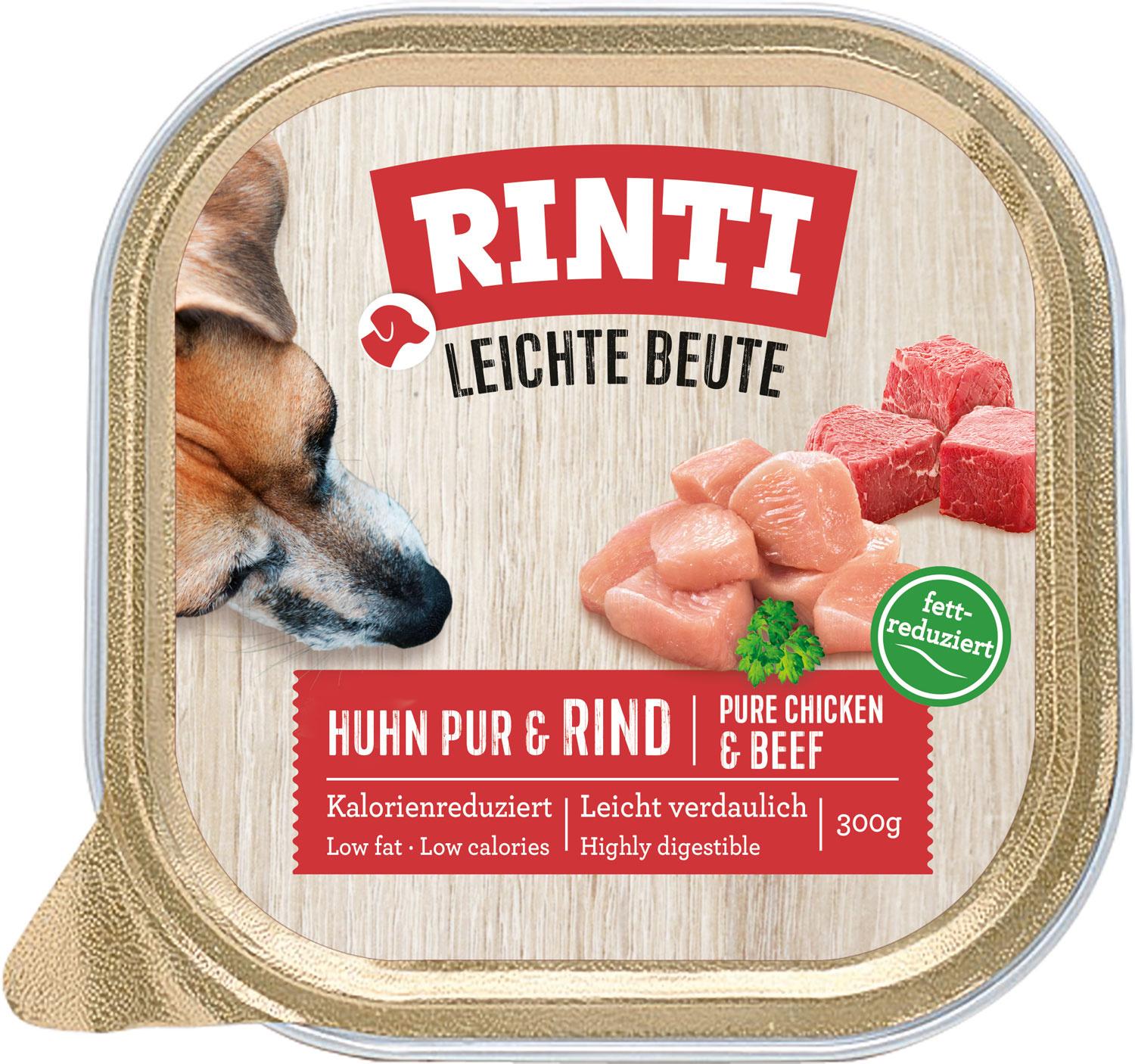 RINTI Hundenassfutter Leichte Beute Huhn&Rind