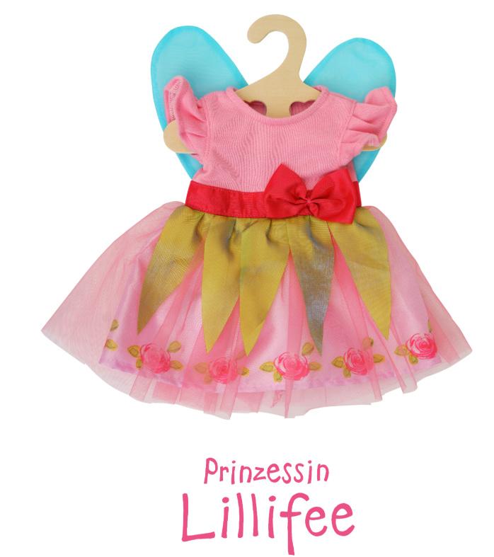 Heless - Puppenkleid"Prinzessin Lillifee"mit pinker Schleife, Gr. 28-35 cm