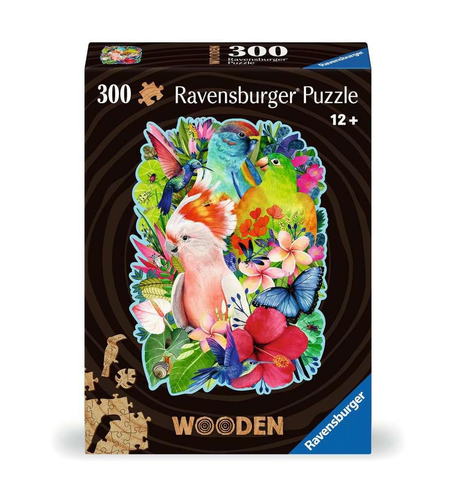 Ravensburger WOODEN Puzzle 12000760 - Exotische Vögel - 300 Teile