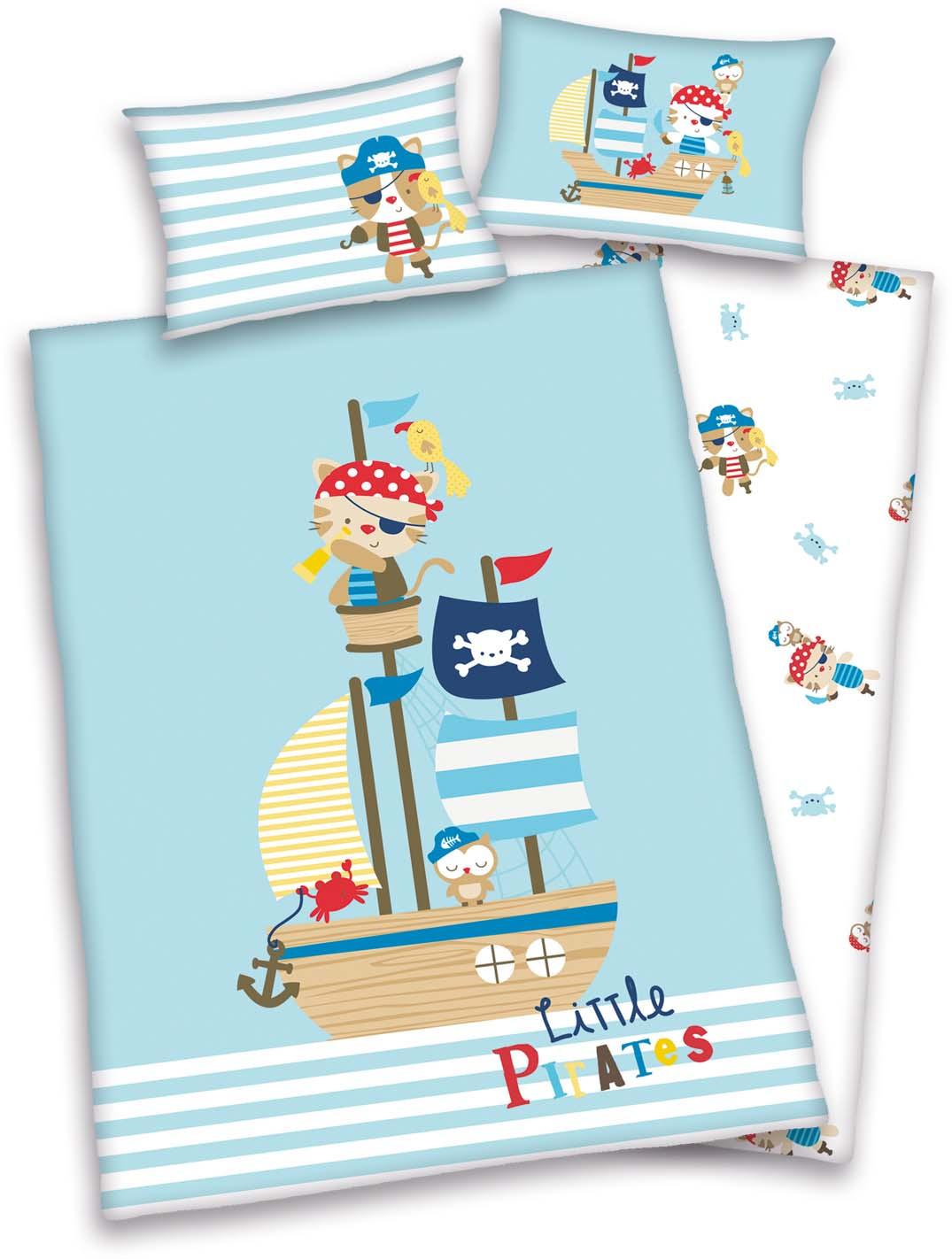 BabyBest Kinderbettwäsche Little Pirate 40x60cm, 100x135cm