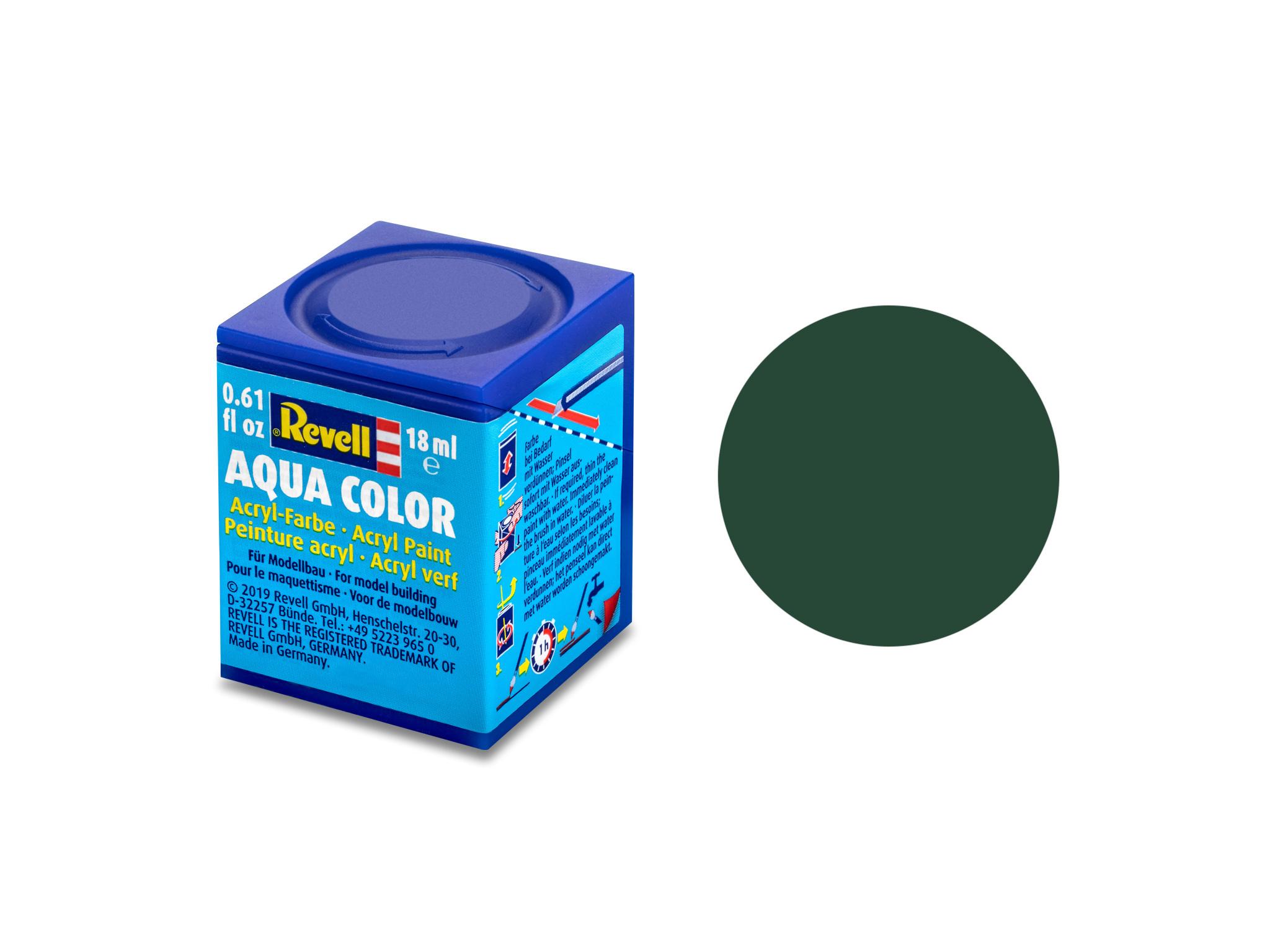 Revell 36168 Aqua Color Dunkelgrün (RAF), matt, 18ml