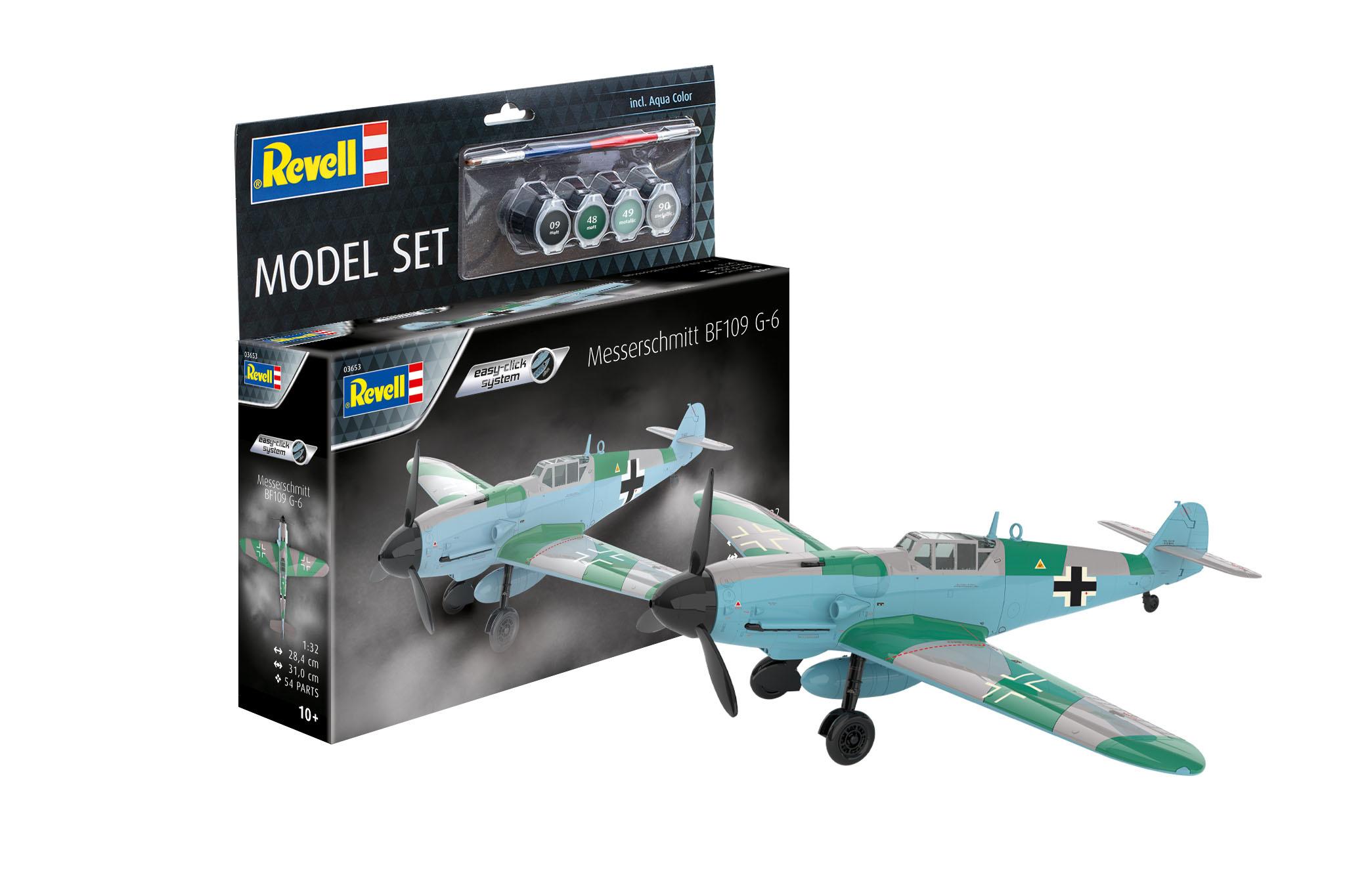 Revell 63653 Model Set Messerschmitt Bf109G-6 easy-click-system