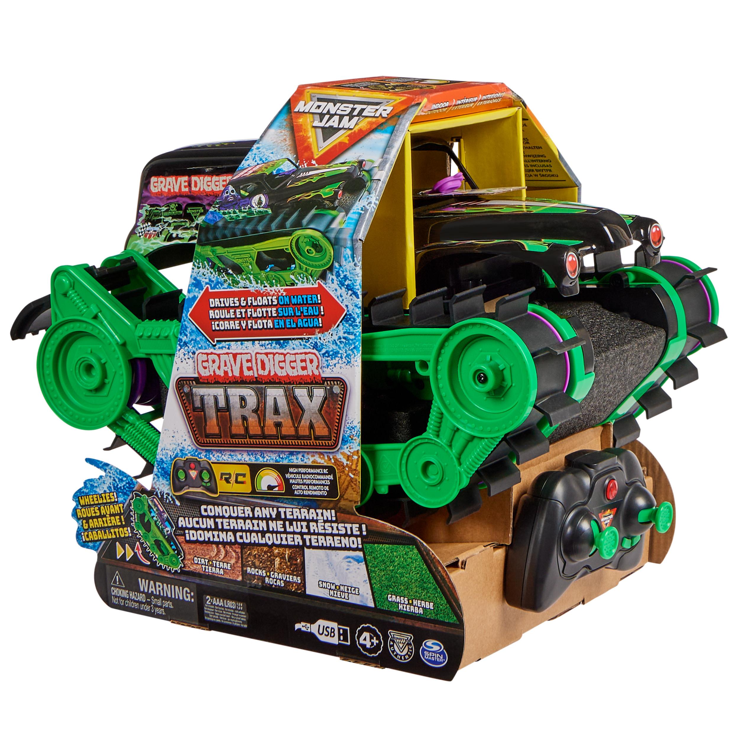 Produktbild Monster Jam, Grave Digger Trax - ultrastarkes, ferngesteuertes Monster Jam Kettenfahrzeug im Maßstab 1:15 10 von 10